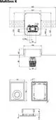 Thermostatventil-Kasten mit Anschlussmöglichkeiten, gefertigt von IMI Hydronic Engineering. Stabile Bauform, geeignet für die Installation in Heizungsanwendungen.